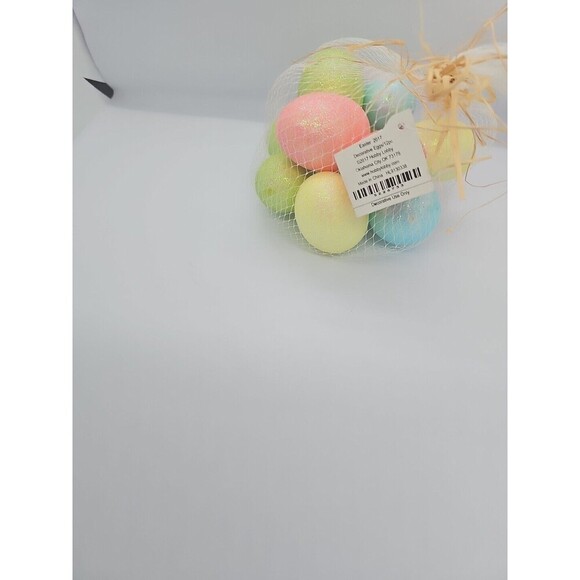 5 Pack - 12 Pastel Glitter Plastic Easter Egg Vase Filler Spring Home Decor - Picture 3 of 6